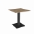 Table Stan H76 70x70 - bois & noir