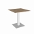 table stan H73 90x90 - bois & blanc