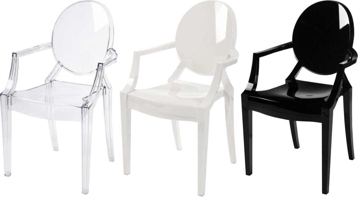 Fauteuil Louis Ghost - blanc