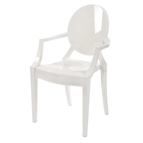 Fauteuil Louis Ghost - blanc