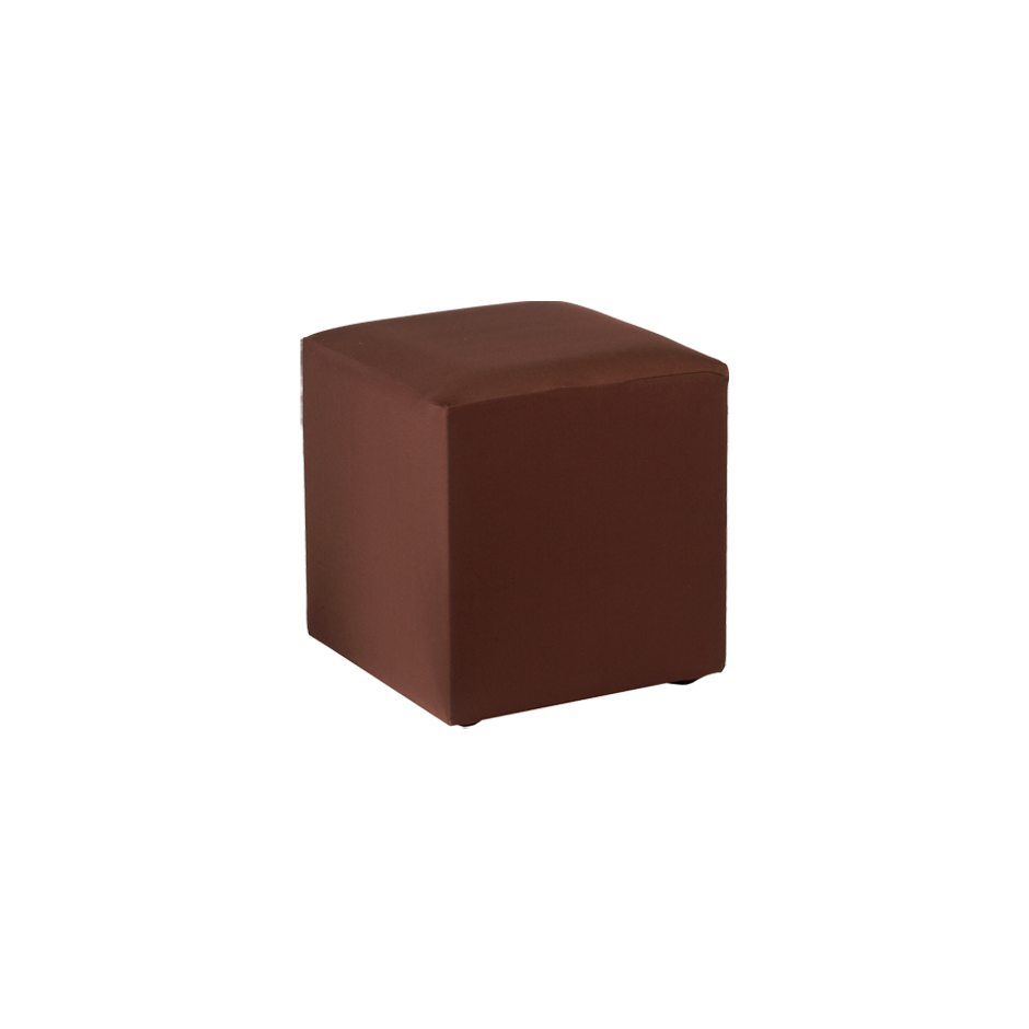 Pouf POP carré L40 - chocolat