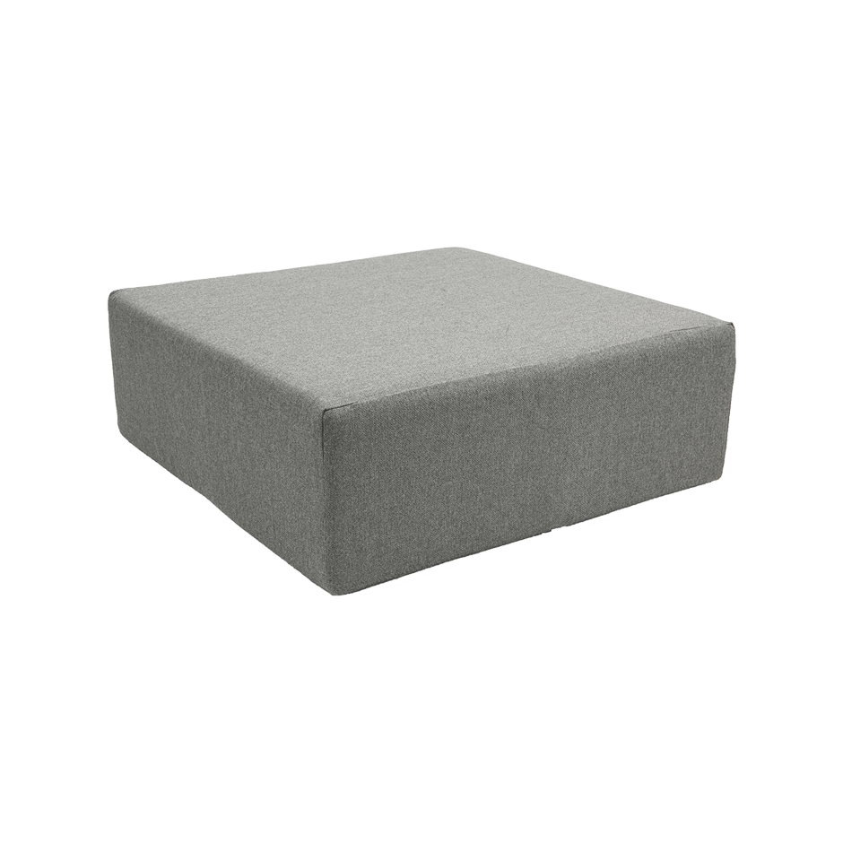 Pouf Tweed carré L100 - gris