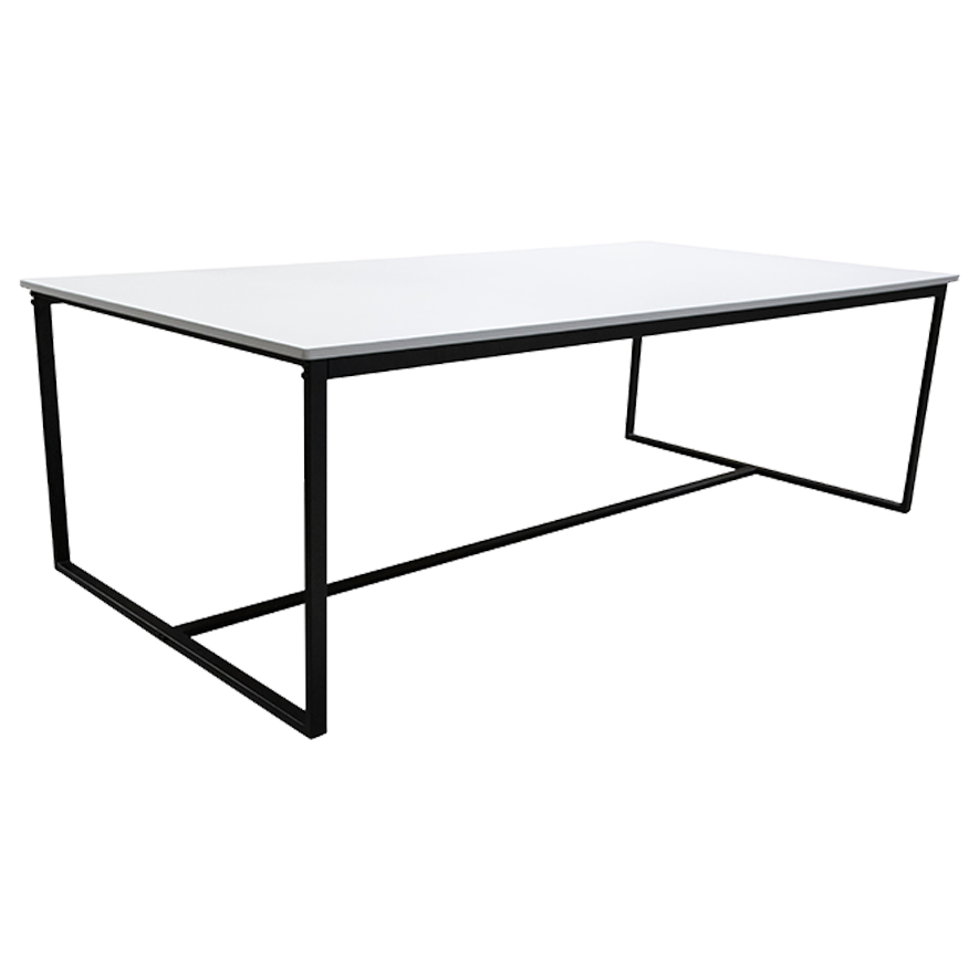 Table Krea H75 240x120 - blanc