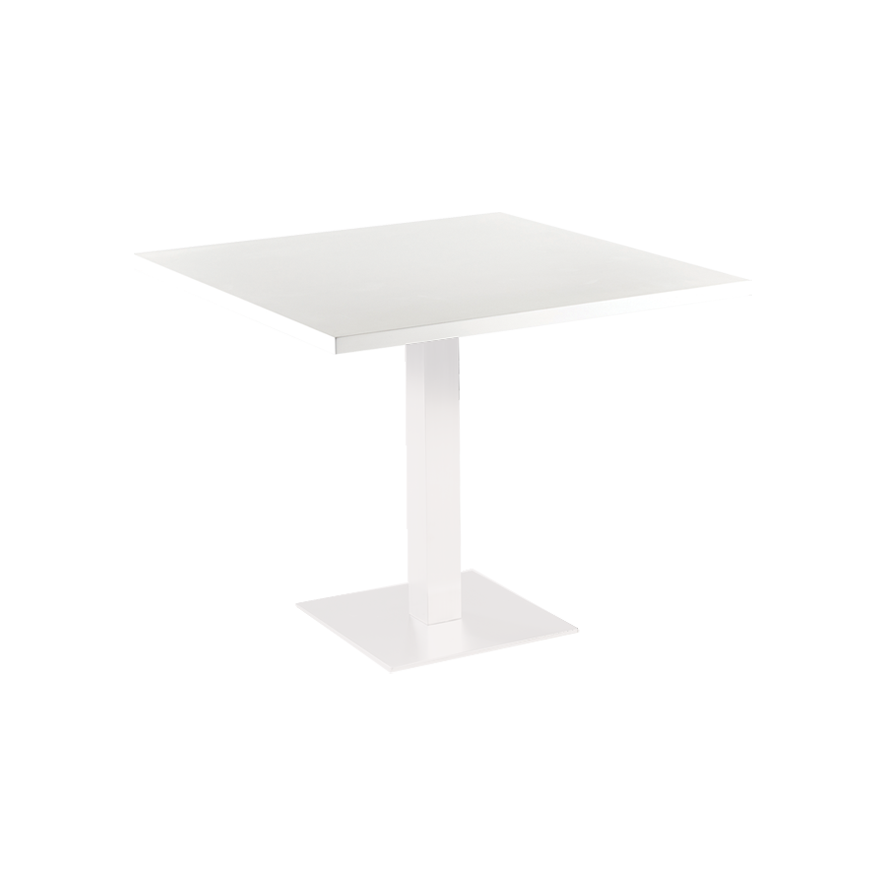 Table Stan H73 90x90 - blanc & blanc