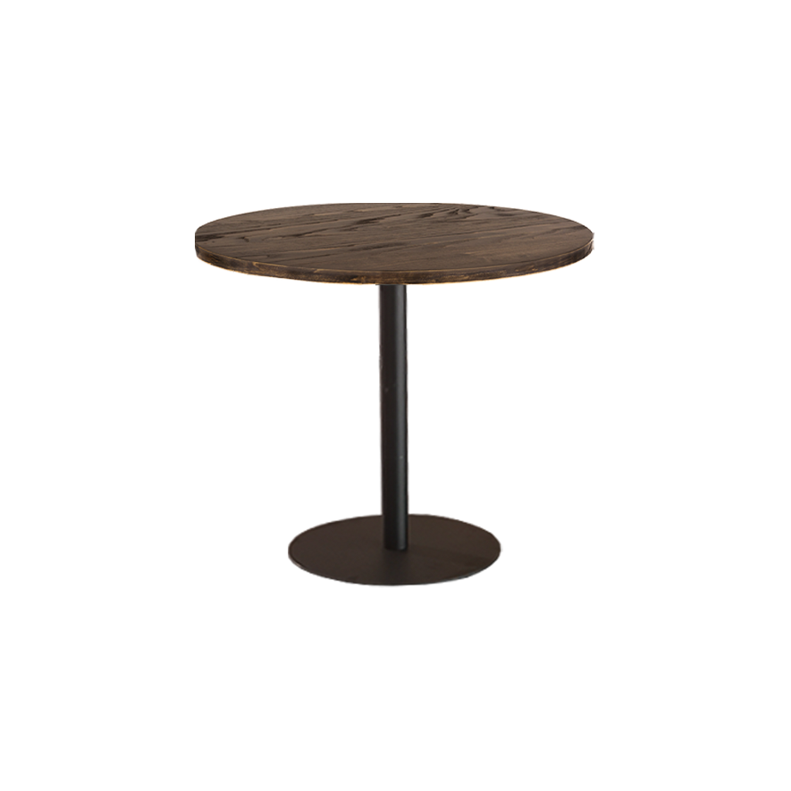 table stacy H73 dia90 - bois & noir