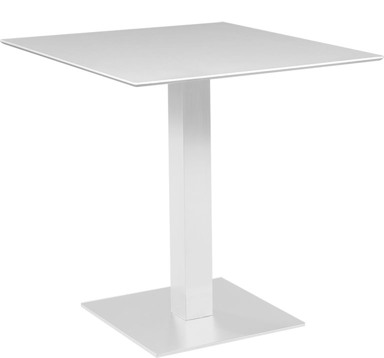 Table Stan H73 70x70 - blanc & blanc outdoor