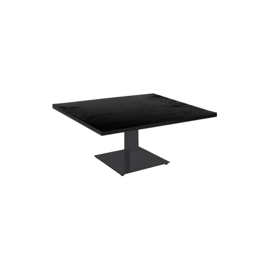 Table Stan H35 90x90 - noir & noir