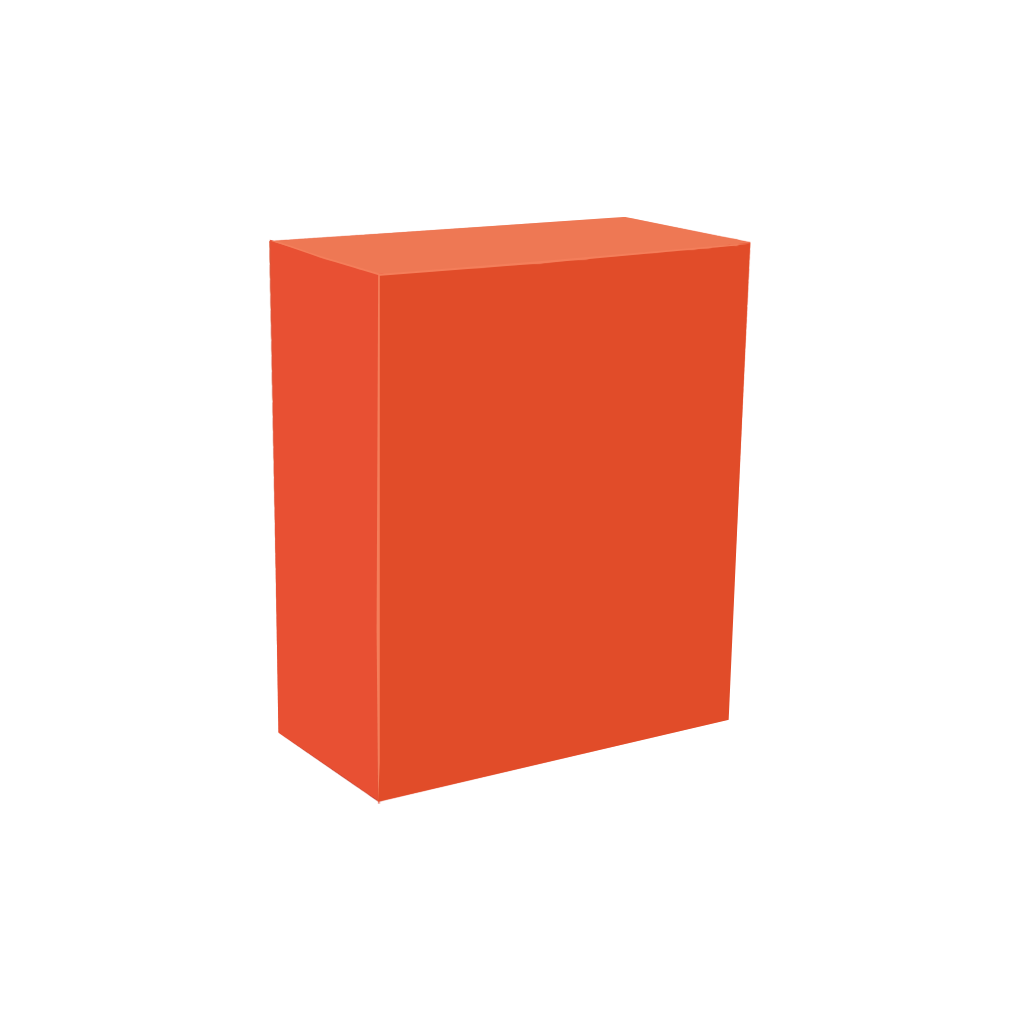 Mini box H110 90x45 - mandarine