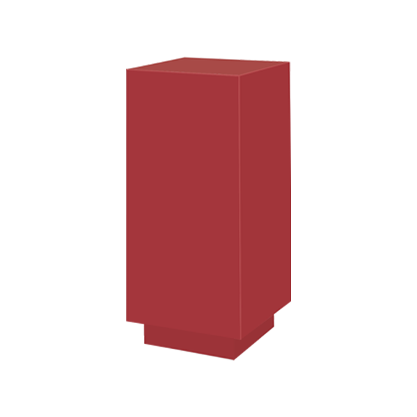 Stèle carrée H110 47x47 - framboise