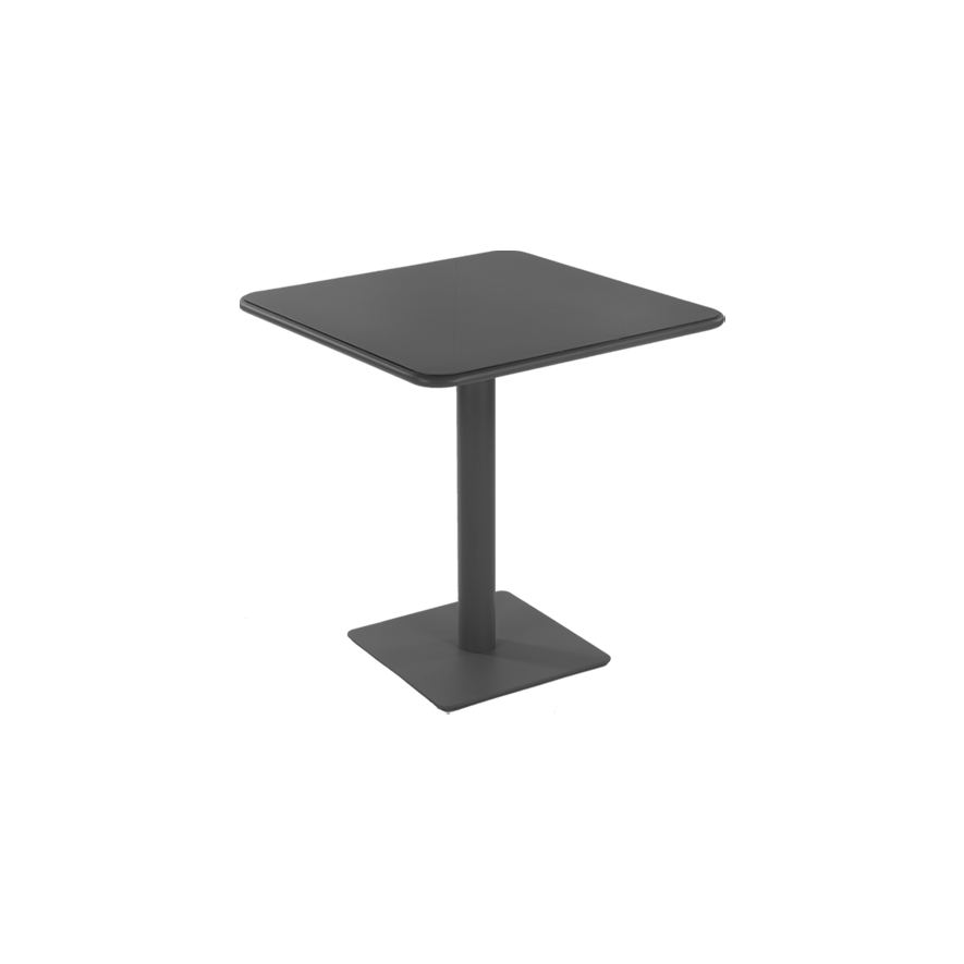 Table Moli H74 70x70 - gris anthracite