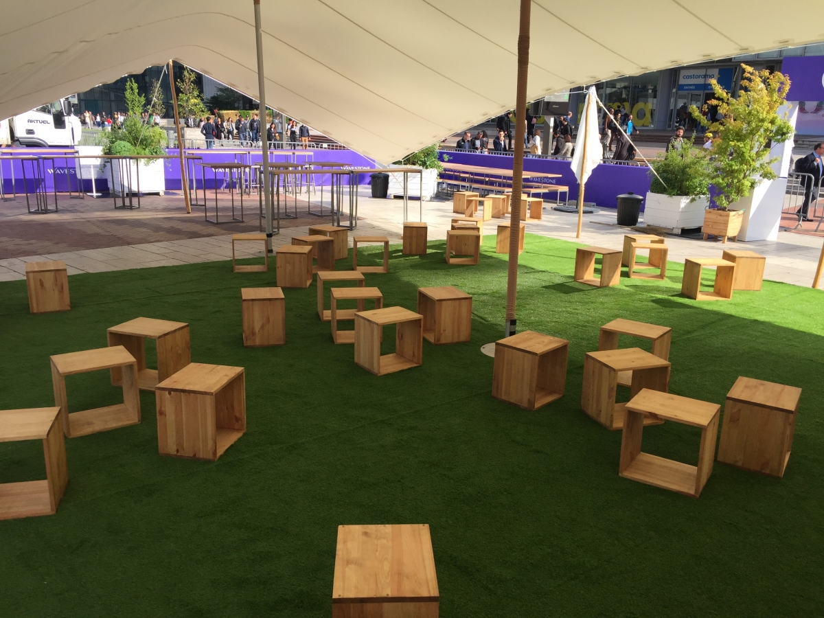 Open cube wood