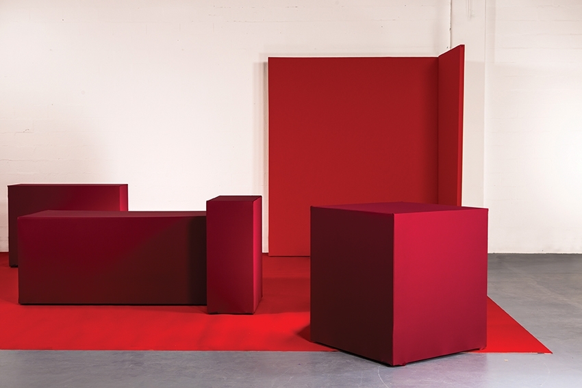 Comptoir box H110 150x50 - rouge