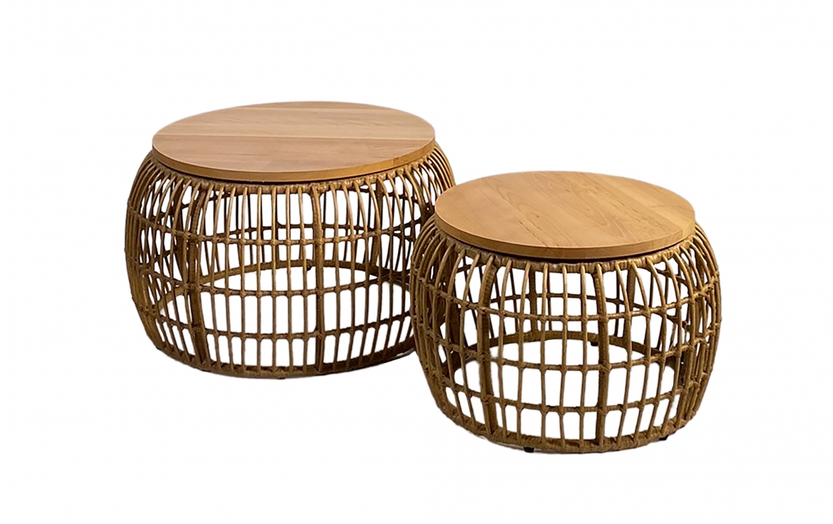 Table basse Rotin - by K