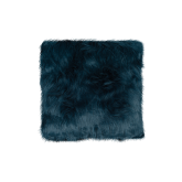 Coussin Furry - bleu canard