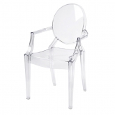 Fauteuil Louis Ghost - translucide