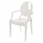 Fauteuil Louis Ghost - blanc