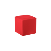 Pouf POP carré L40 - rouge