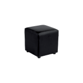 Pouf Dalton 40x40 - cuir noir