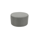 Pouf Tweed rond dia70 - gris