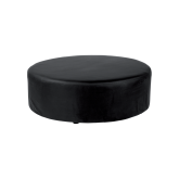 Pouf rond Dalton dia120 - cuir noir