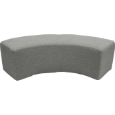 Pouf Tweed 1/4 rond L230 - gris