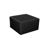 Pouf Dalton 75x75 - cuir noir