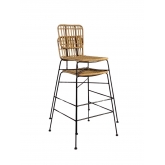 Chaise haute Rotin by K