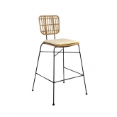 Chaise haute Rotin by K