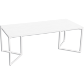 Table Grog H74 200x90 - blanc