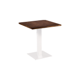 Table Stan H73 70x70 - bois & blanc