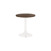 Table Stacy H73 dia70 - bois & blanc