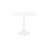 Table Stacy H73 dia90 - blanc & blanc