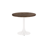 Table Stacy H73 dia90 - bois & blanc