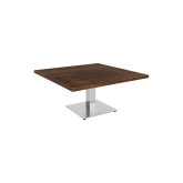 Table Stan H35 90x90 - bois & inox