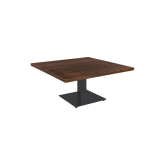 Table Stan H35 90x90 - bois & noir