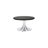 Table Stacy H35 dia70 - noir & inox