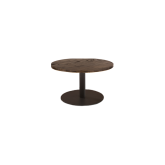 Table Stacy H35 dia70 - bois & noir