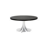 Table Stacy H35 dia90 - noir & inox