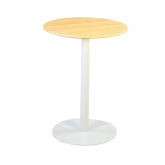 Table ronde Kamino blanc/bois H73