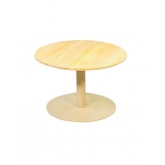 Table basse Kamino beige lin/bois H35