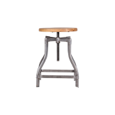 Tabouret bas Gunmetal vis