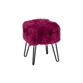 Tabouret Furry - fuchsia