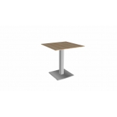 Table Stan H73 70x70 - bois & inox outdoor