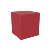 Kub box H110 100x100 - framboise