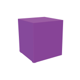 Kub box H110 100x100 - lilas