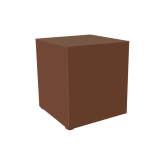 Kub box H110 100x100 - chocolat