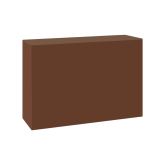 Comptoir box H110 150x50 - chocolat