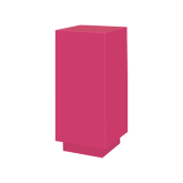 Stèle carrée H110 47x47 - fuchsia