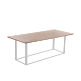 Table Mika H73 180x80 - bois & blanc
