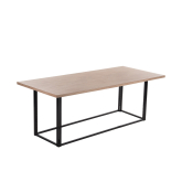 Table Mika H73 180x80 - bois & noir